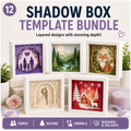 Shadow Box Template Bundle