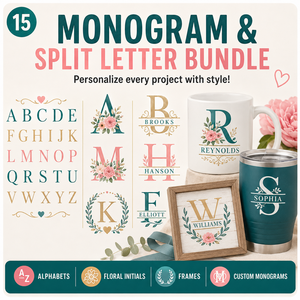 Monogram & Split Letter Bundle